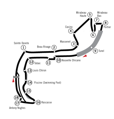 monaco f1 track map. monaco f1 circuit map. monaco